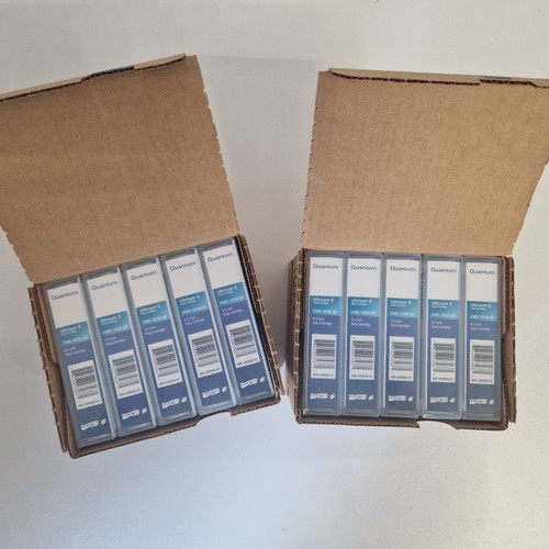 Quantum Ultrium-6 data cartridges like new, 10-pack, 2.5TB/6.25TB
