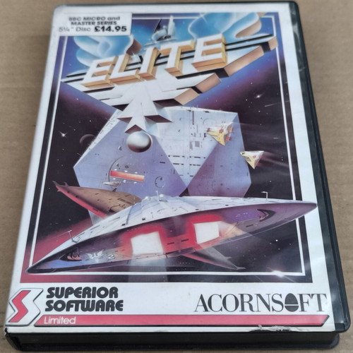 Elite (Superior Software / Acornsoft) BBC Micro Disk like new, complete box