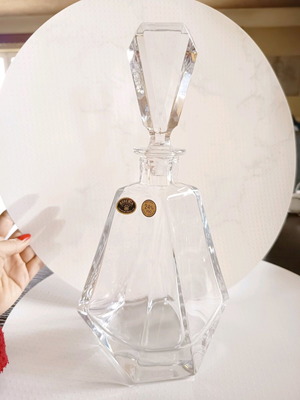 Bohemia Crystal Decanter 24% PBO with Stopper new