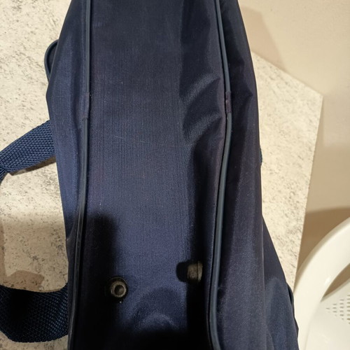 Olympic Airways Vintage Bag used, blue, collectible aviation accessory