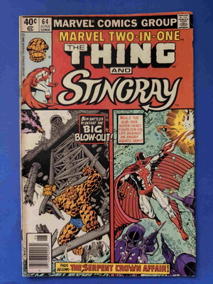 Marvel Two-in-One 64 comic used, first appearance of Sidewinder