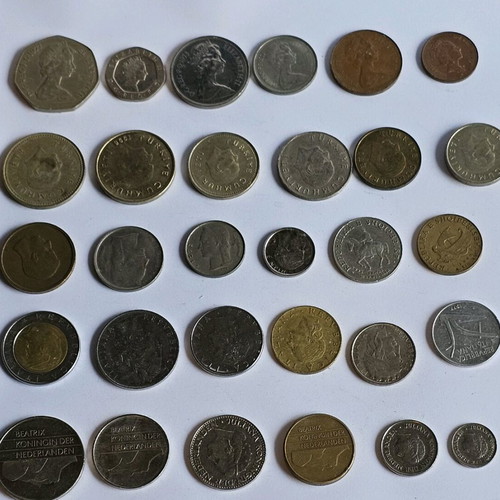 Σετ 30 διαφορετικά κέρματα κυκλοφορίας μεταχειρισμένα, λοτ Nr.3