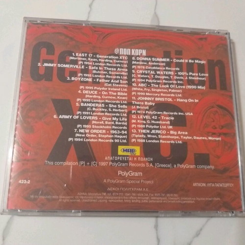 Generation XTC CD used from Pop Korn 1997