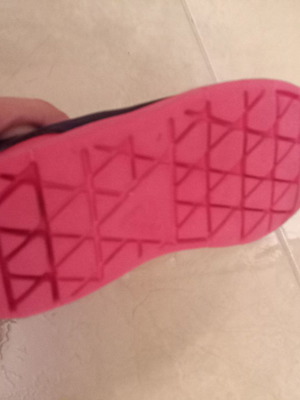 Παπούτσια Adidas αθλητικά μεταχειρισμένα, νούμερο 27, μπλε σκούρο και φουξ