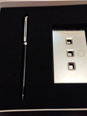 Mont Blanc σετ στυλό Noblesse Oblige και καρτοθήκη σαν καινούργιο