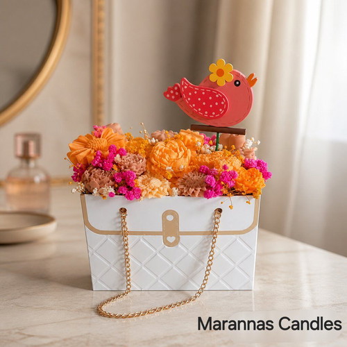 Aromatic candle bouquets new in various colors