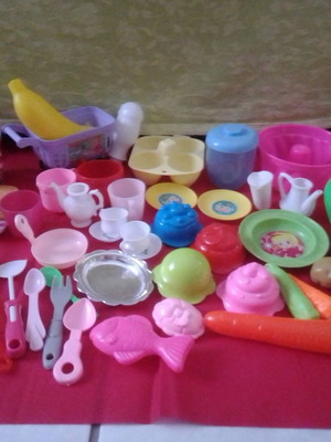 Various kitchen toys for girls used