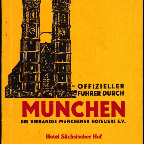 Hotel Sächsischer Hof used Munich travel guide 1928