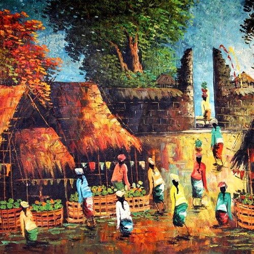 Painting B013 Okinawa new, dimensions 80x60cm