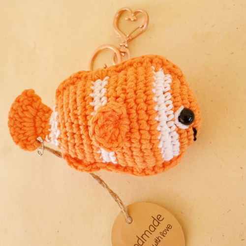 Nemo Fish Keyring new limited edition handmade crochet