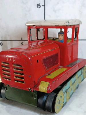 Large tin wind-up toy used, 20x14 cm, 1960s Japan or China