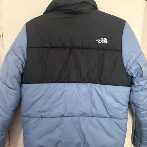 The North Face Retro Nuptse jacket like new, black and turquoise