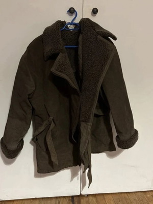 Jacket brown with shearling style fur like new Gianni Rodini