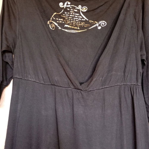 Freesoul midi dress black used, missing belt