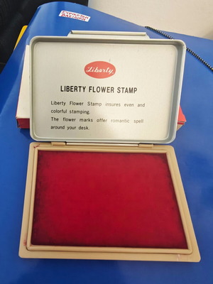 Vintage Liberty Stamp Ink Box new