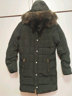 H&M women's jacket used with hood black size S