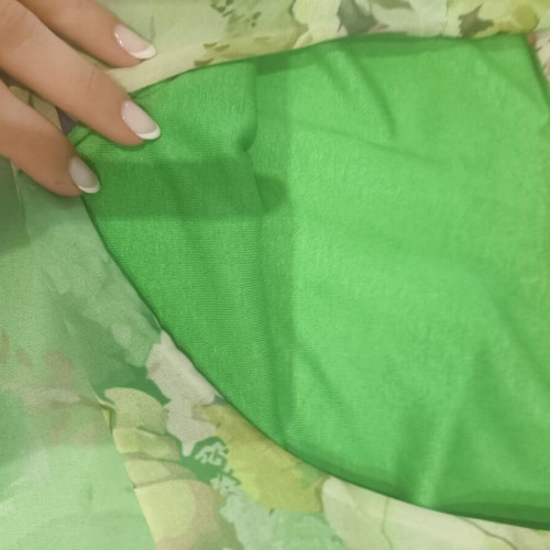 Airy blouse XL with floral pattern, like new