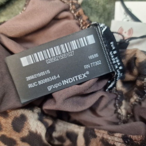 Zara leopard print swimsuit size S new