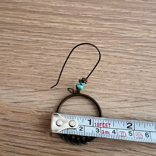 Women’s handmade boho dangle earrings used