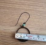 Women’s handmade boho dangle earrings used