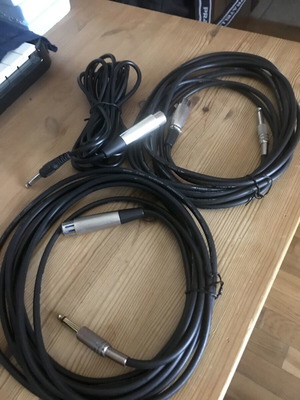 Καλώδια ήχου unbalanced male jack to XLR σαν καινούργια, σετ 3 τεμαχίων