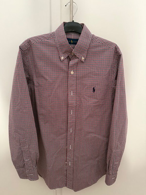 Ralph Lauren checked shirt, red and blue, size S