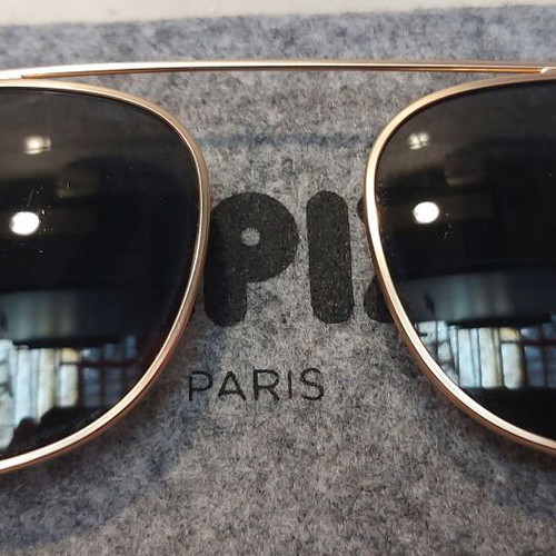 Clip On Sunglasses like new, gold color, no name