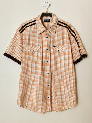 Scotch & Soda Short-Sleeved Check Shirt – Western-Inspired