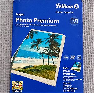 Φωτογραφικό χαρτί 180 γρ. Α4 premium photo - Pelikan (9 τμχ.)