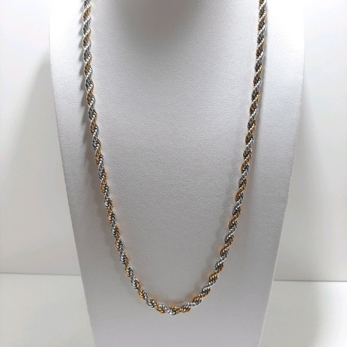 Bicolor unisex chain made of stainless steel