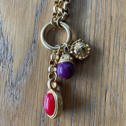 Christian Dior necklace new, vintage gold color