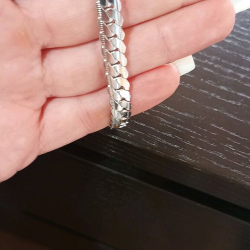 Unisex hand chain new, silver