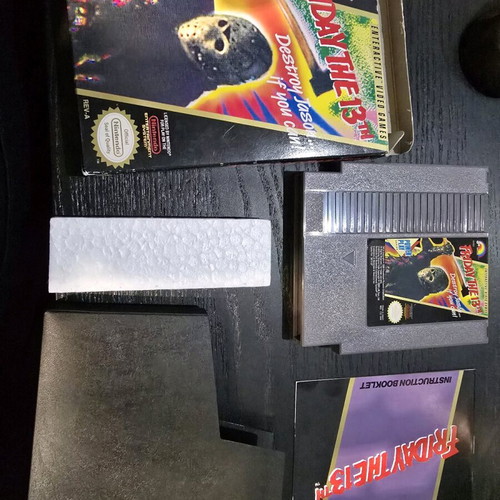 Friday The 13th Rev-A Nintendo NES game used, complete in box