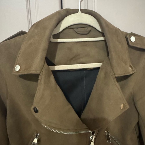 Zara brown suede jacket like new, size XS