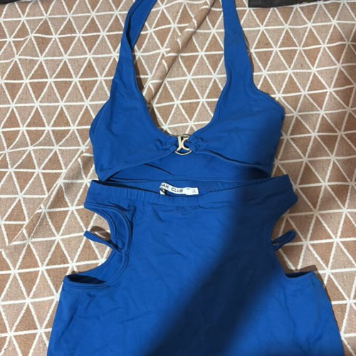 Skirt and top set like new, blue, size L/XL