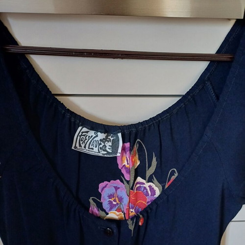 Foxylady summer dress size small like new, black multicolor