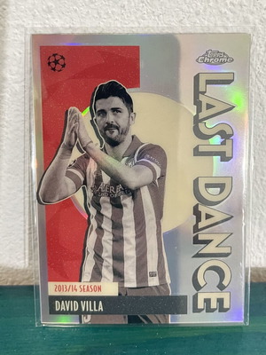 Topps Chrome 2026 UCC Last Dance David Villa κάρτα σαν καινούργιο