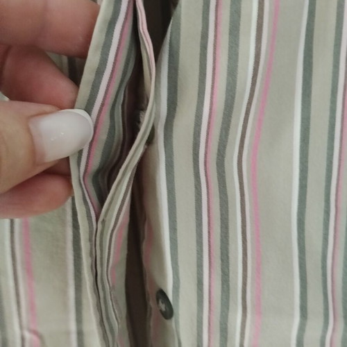 Express Design Studio women's striped shirt like new, beige and pink