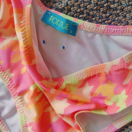 Tortue children's swimsuit size 6, like new, multicolor