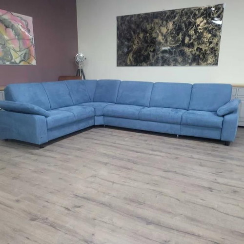 Blue fabric corner sofa with sleep function MM-ZE1059 new