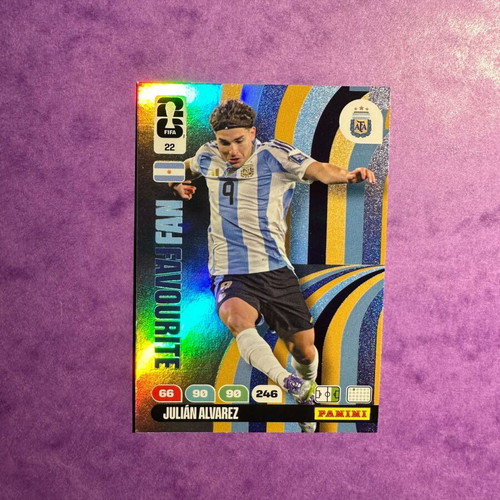 Panini FIFA 365 Adrenalyn XL 2026 Julián Álvarez Fans' Favourite card new