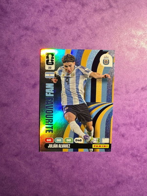 Panini FIFA 365 Adrenalyn XL 2026 κάρτα Julián Álvarez Fans' Favourite καινούργια