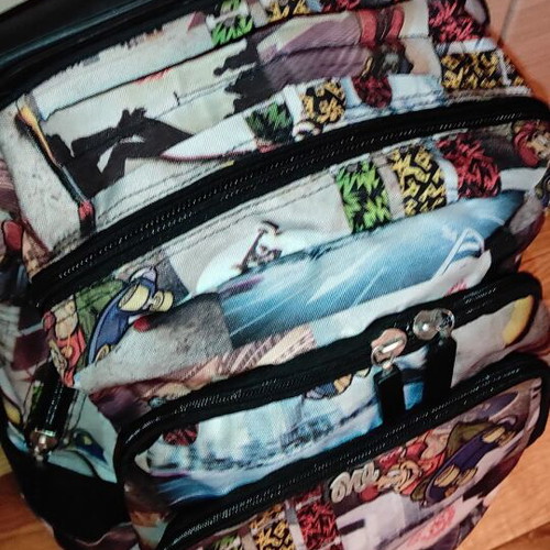 Lyc Sac One school trolley bag with pencil case used