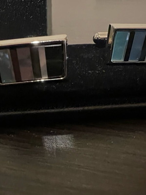 SAND cufflinks silver unused, excellent condition