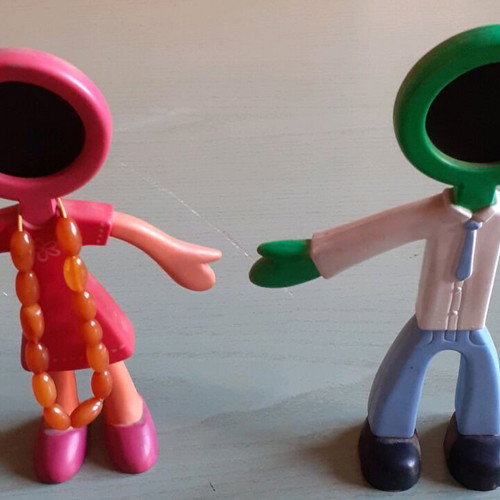 Children's frame used with soft plastic figures