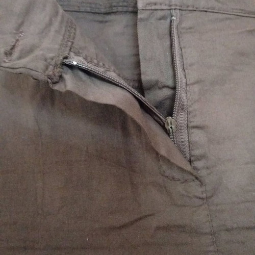 Brown long boho skirt used with embroidered details, size M