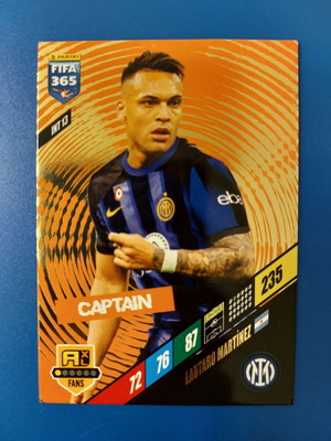 Panini Fifa 365 2024 Card Lautaro Martinez Inter Captain new