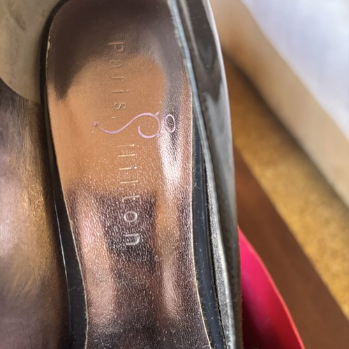 Paris Hilton high heel shoes size 39 used, black