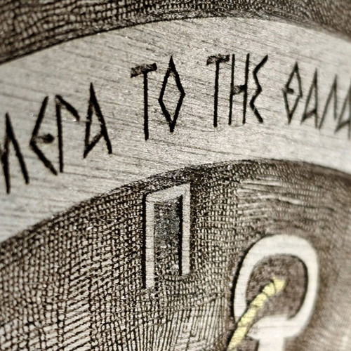 Wooden decorative shield of Hellenic Navy new