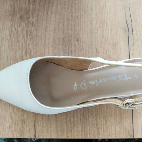 Tamaris shoes like new, white, size 38